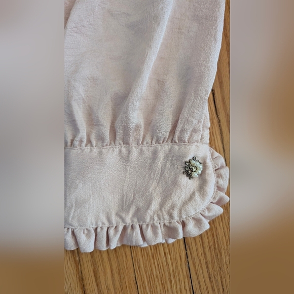 Girls' Pink Ruffled Blouse - Picture 2 of 8